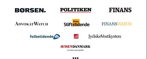 LEJKA omtalt i medier og pressen, herunder Børsen, Politiken, Finans, AdvokatWatch og FinansWatch